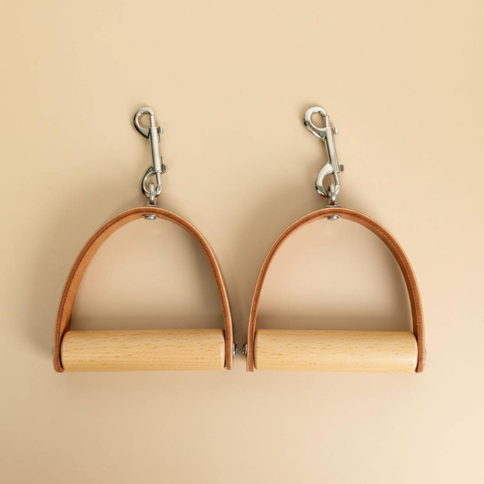 2 Pieces Leather Wood Handles  - Pilates & Yoga Unleashed Studio Tuckahoe のレビューと価格