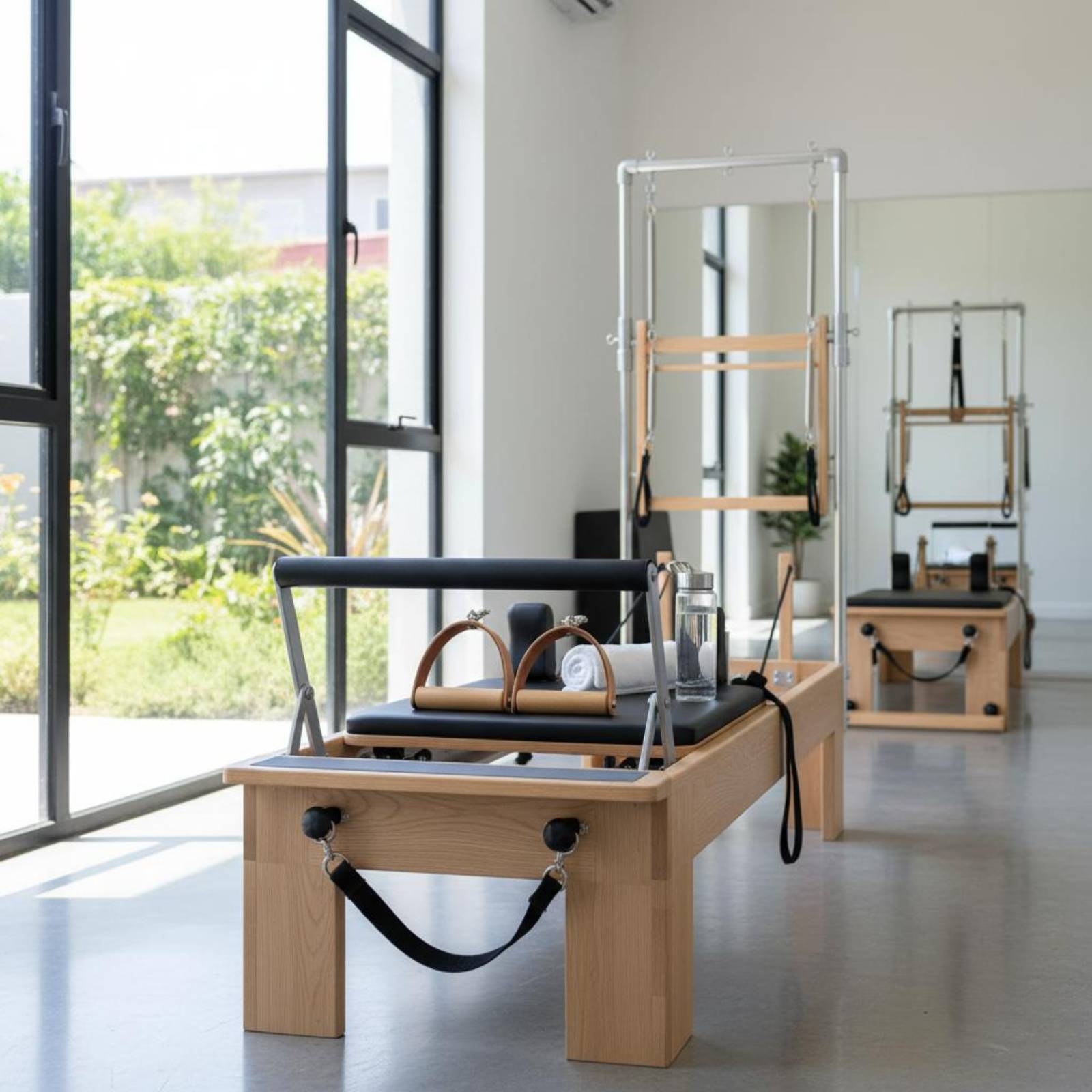 2 Pieces Leather Wood Handles  - Pilates & Yoga Unleashed Studio Tuckahoe のレビューと価格