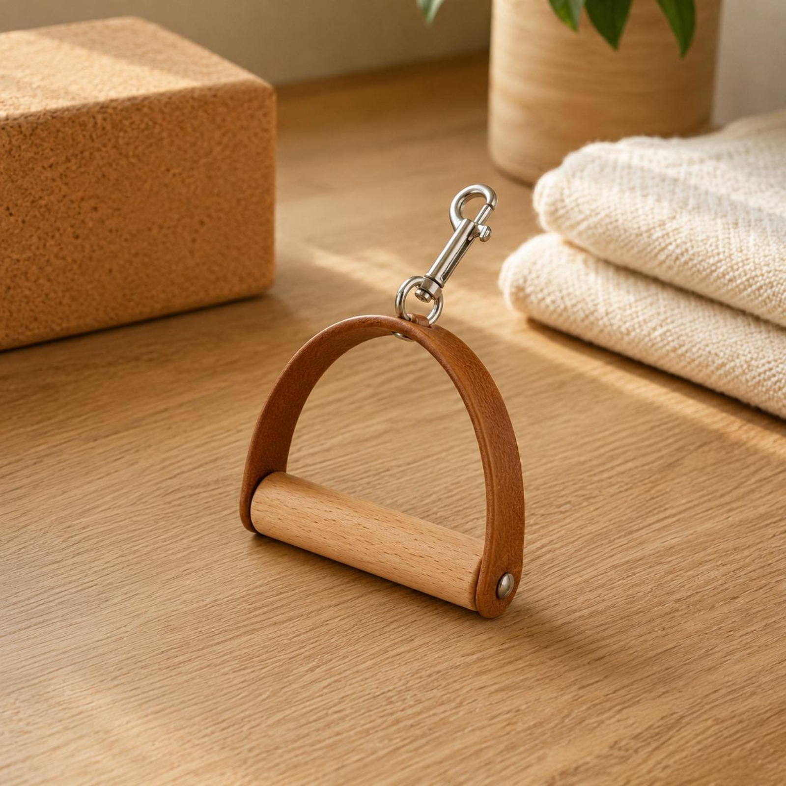 2 Pieces Leather Wood Handles  - Pilates & Yoga Unleashed Studio Tuckahoe のレビューと価格