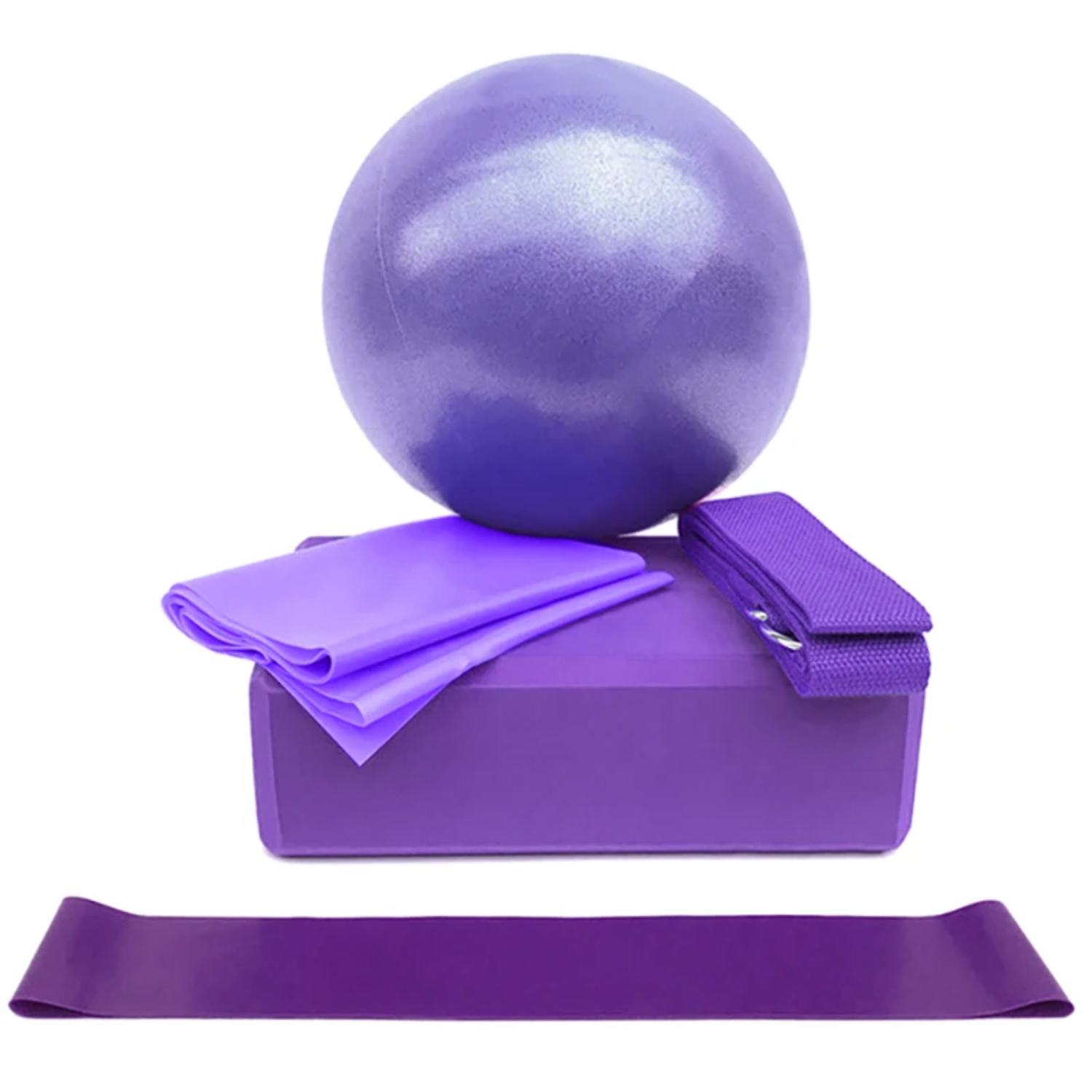 5Pcs Yoga Ball Kits And Sets   - Pilates Yoga Block Exercises のレビューと価格