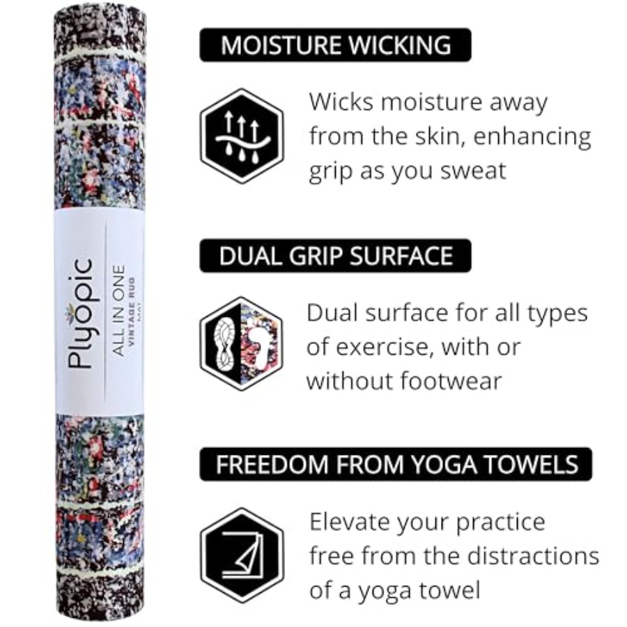 . All In One Yoga Mat Luxury S - Pilates Yoga Combo のレビューと価格