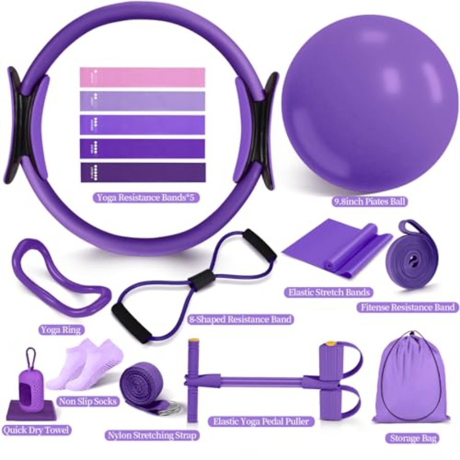 Pilates Essentials Kit for Wom - Pilates Yoga Ball Workout のレビューと価格