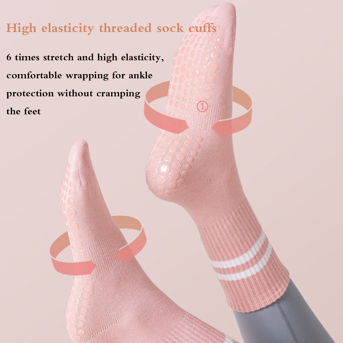 Pilates Socks with Grips for W - Pilates Yoga And Barre のレビューと価格