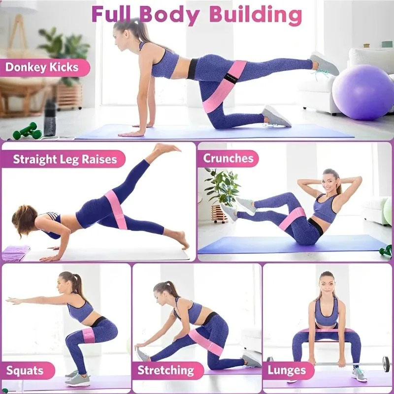 3Pcs Fabric Resistance Hip Boo - Pilates Yoga Reformer のレビューと価格