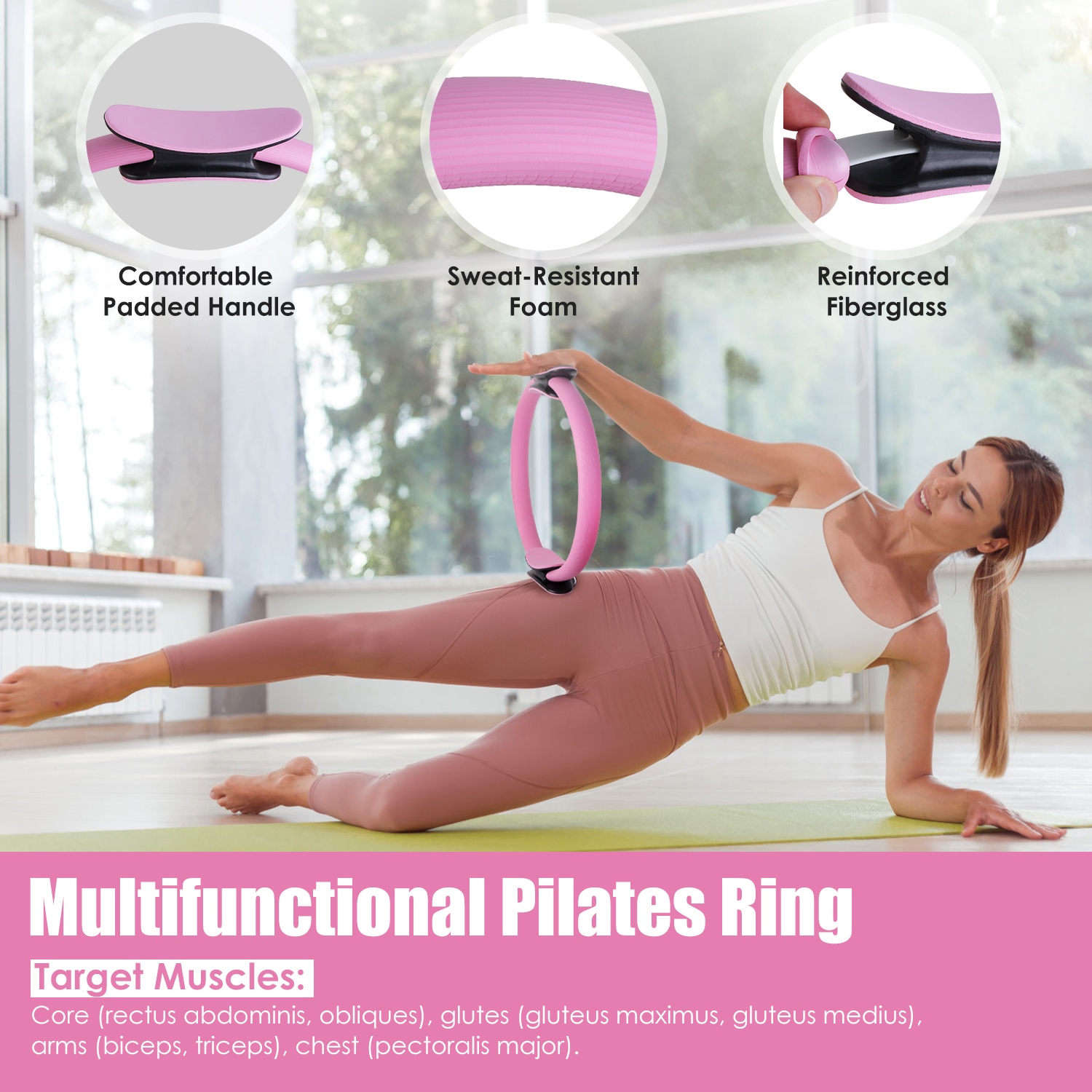 USA STOCK 14Pcs Pilates Ring E - Pilates Yoga Ball Workout のレビューと価格