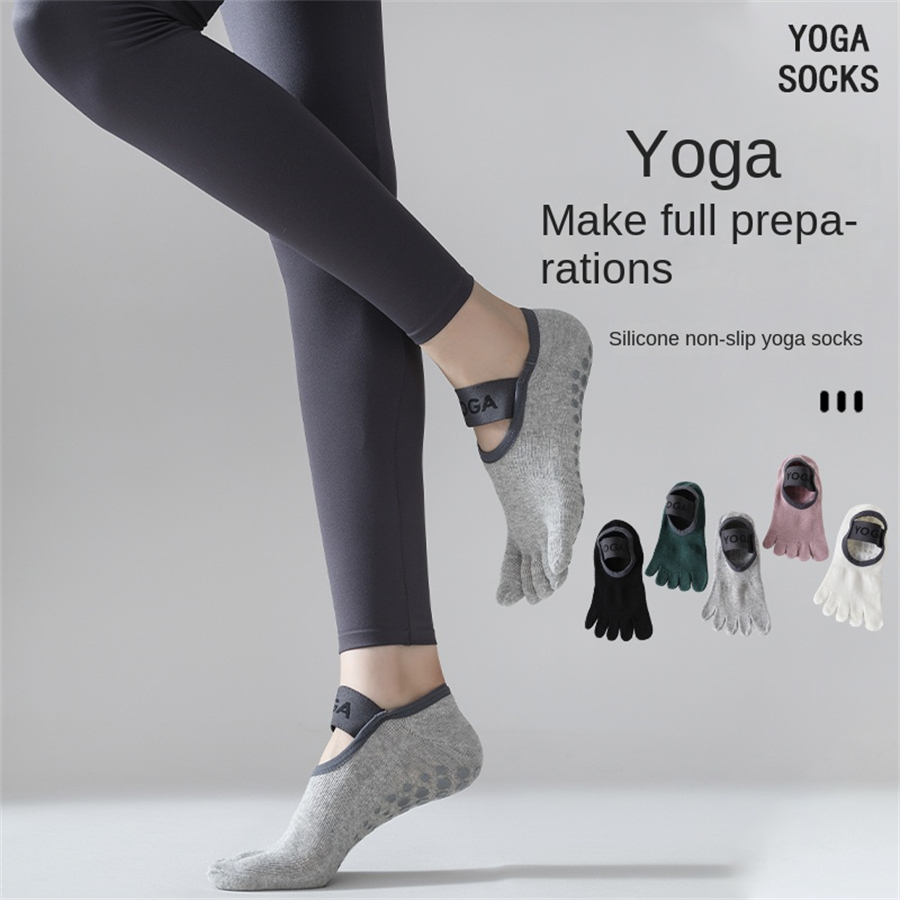 Anti-slip Pilates Socks with 5 - Pilates Yoga And Barre のレビューと価格