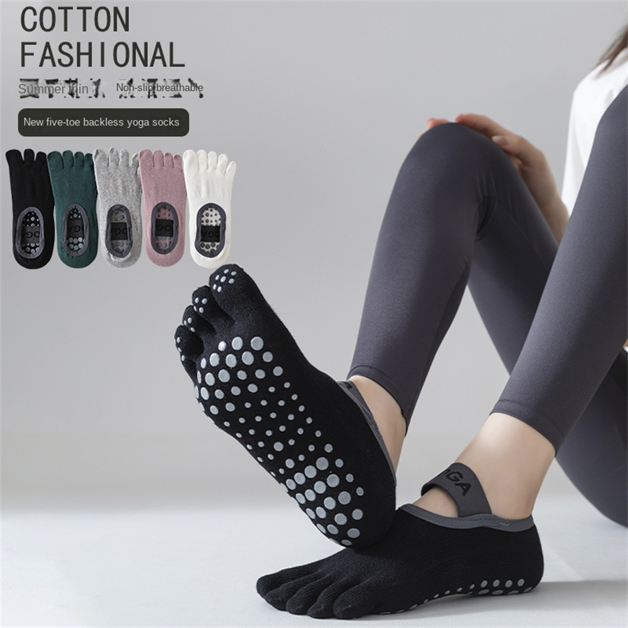 Anti-slip Pilates Socks with 5 - Pilates Yoga And Barre のレビューと価格