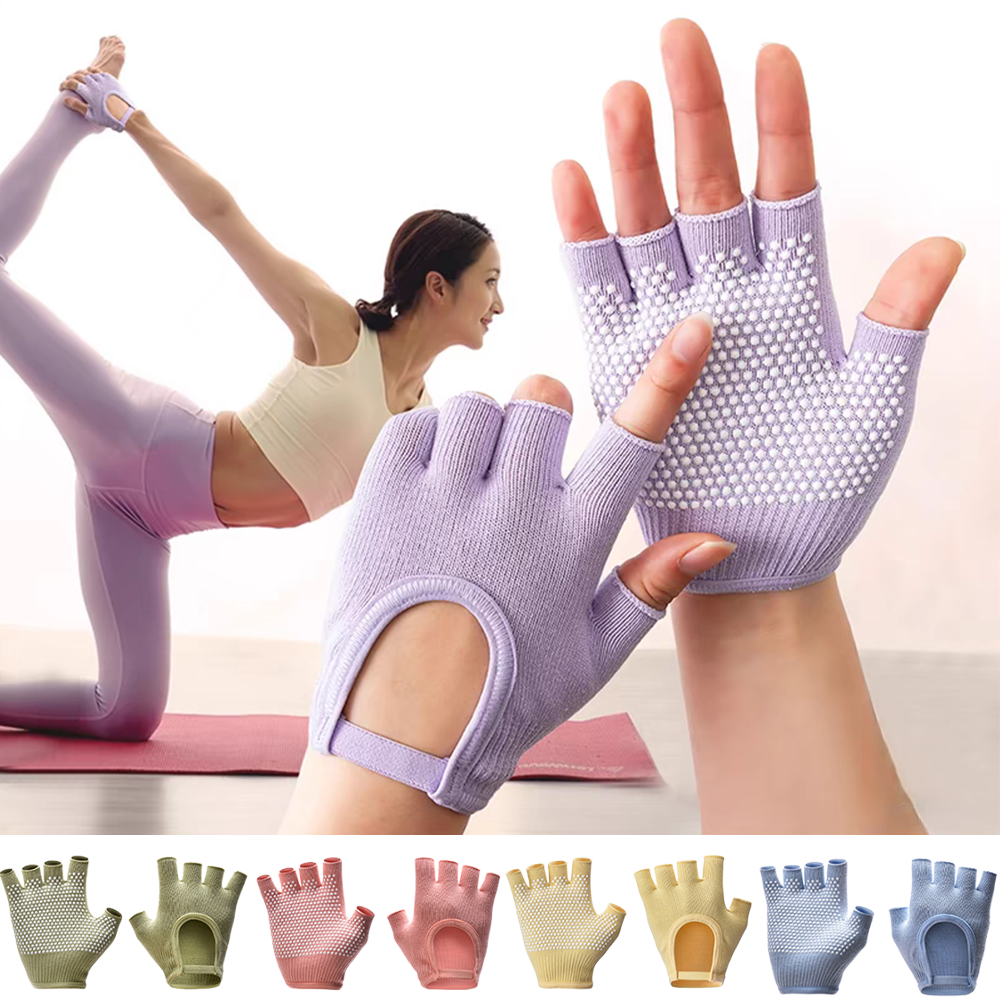1Pair Half Finger Yoga Antisli - Pilates Yoga Aerial のレビューと価格