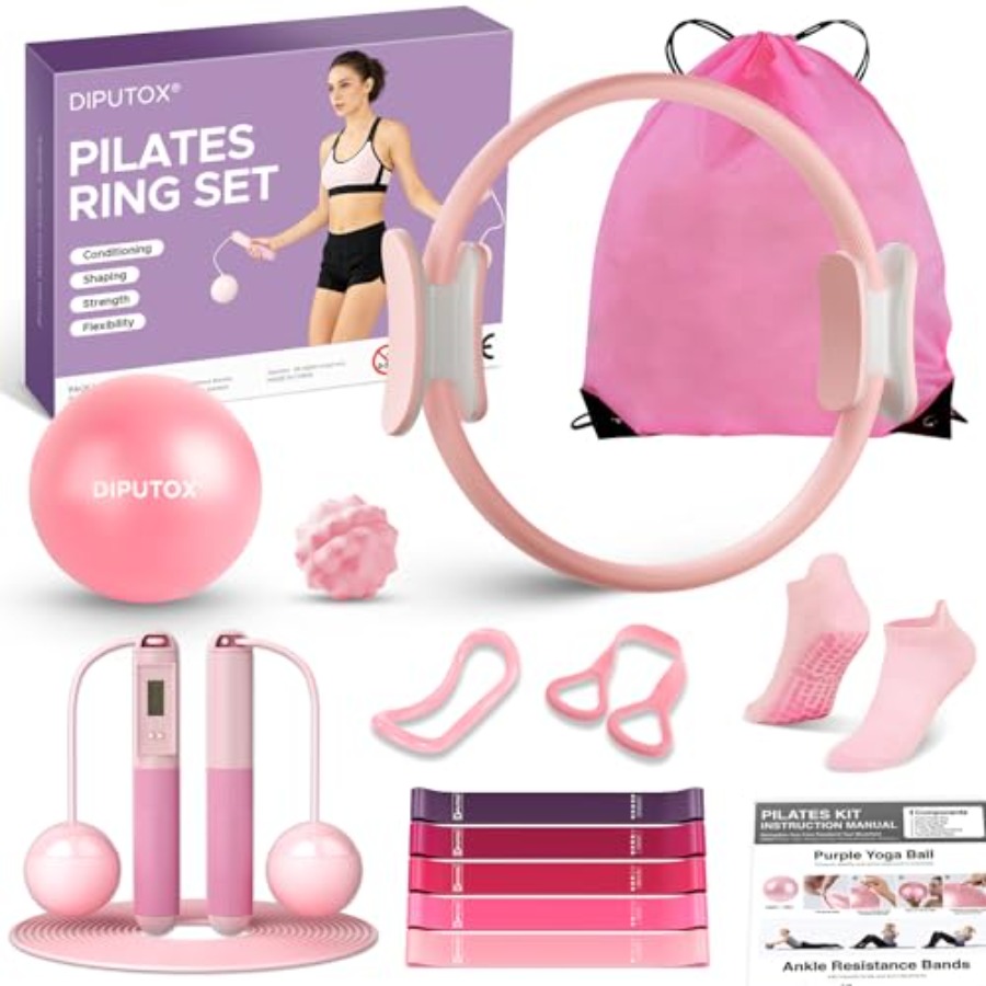 Pilates Ring Kit for Women Hom - Pilates Yoga Ball Workout のレビューと価格