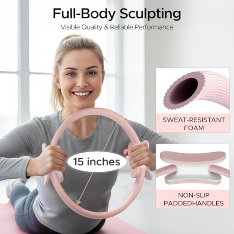 Pilates Ring Kit for Women Hom - Pilates Yoga Ball Workout のレビューと価格