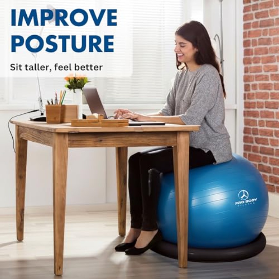 ProBody Pilates Yoga Ball Chai - Pilates Yoga Ball Workout のレビューと価格