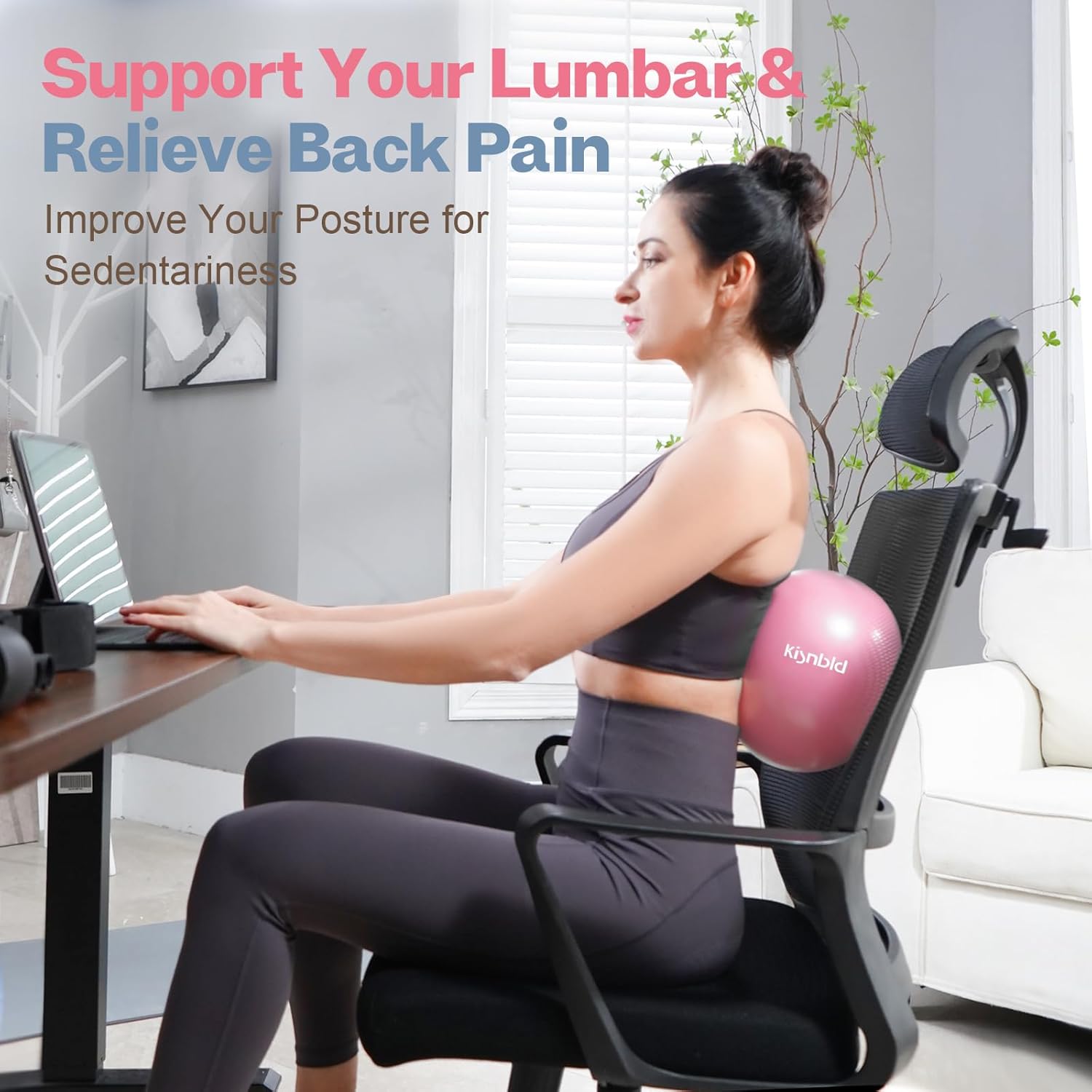 kisnbld Small Exercise Ball, 9 - Pilates Yoga Ball Workout のレビューと価格