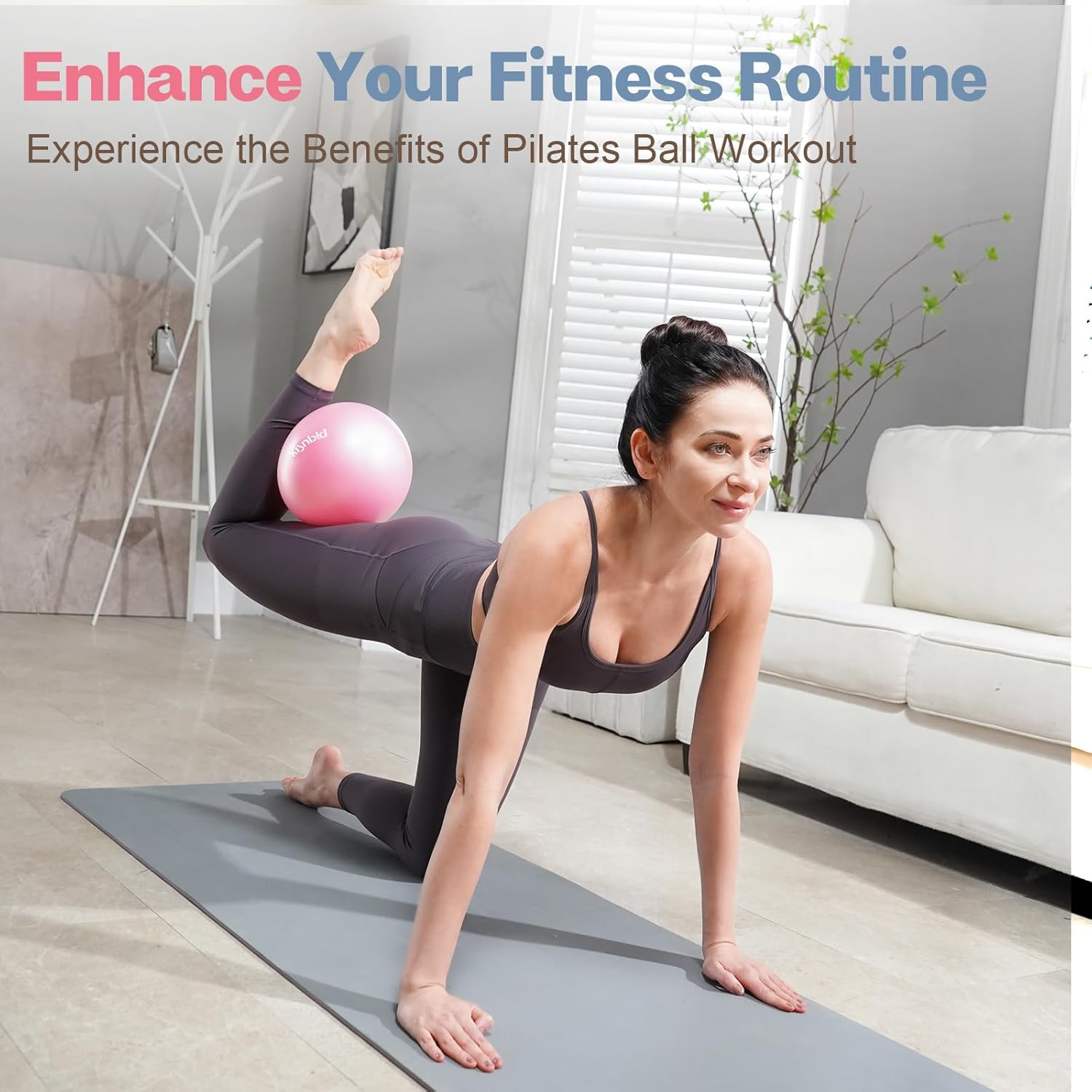 kisnbld Small Exercise Ball, 9 - Pilates Yoga Ball Workout のレビューと価格