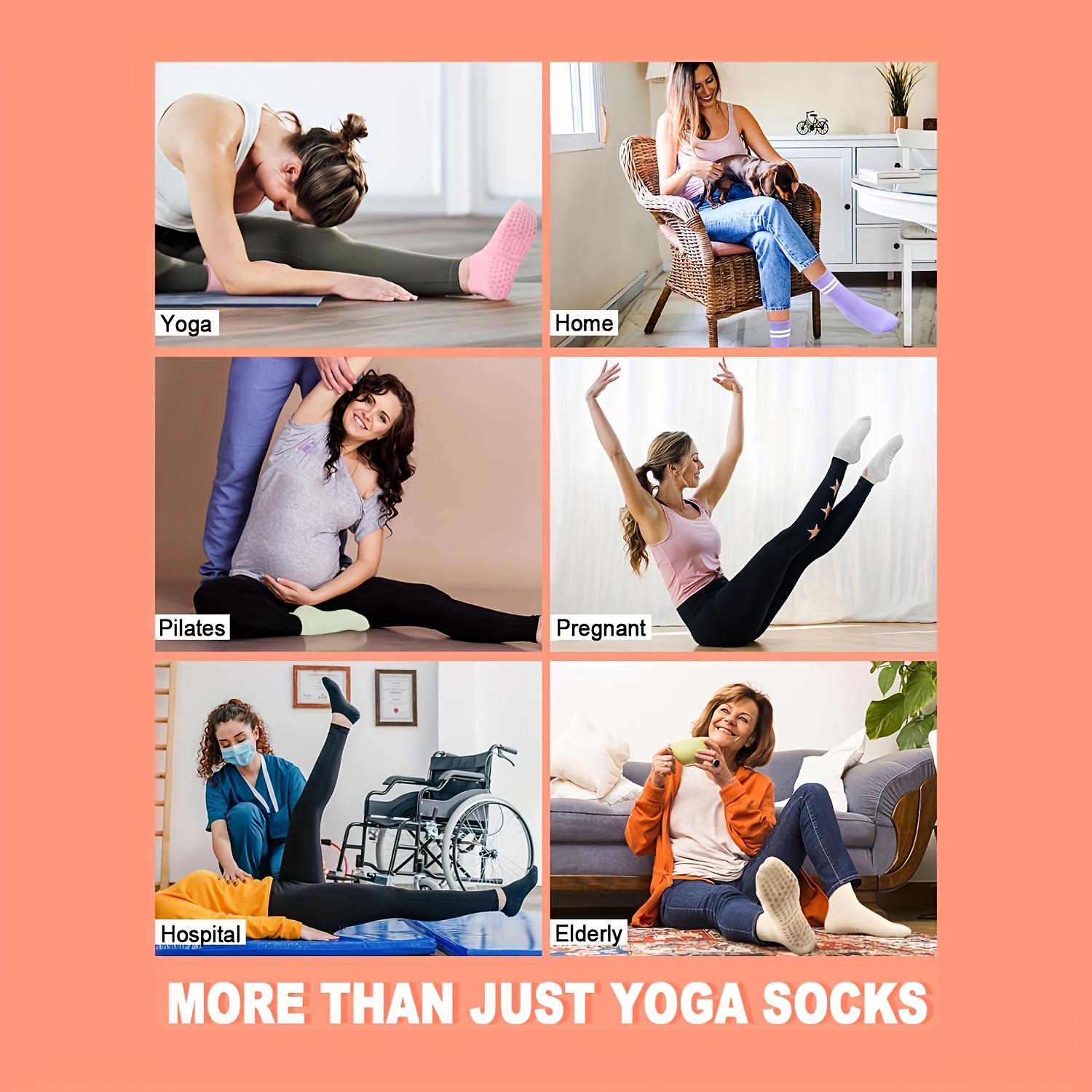 1 pairs Grip Pilates Socks for - Pilates Yoga And Barre のレビューと価格