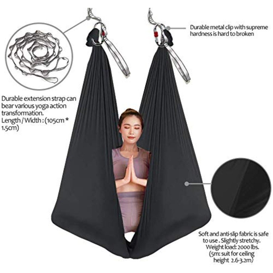 Aerial Yoga Hammock 5M Long Si - Pilates Yoga Aerial のレビューと価格