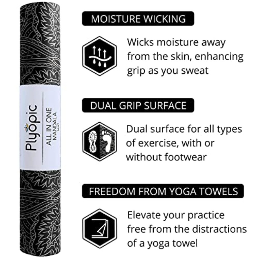 All In One Yoga Mat Luxury Swe - Pilates Yoga Combo のレビューと価格