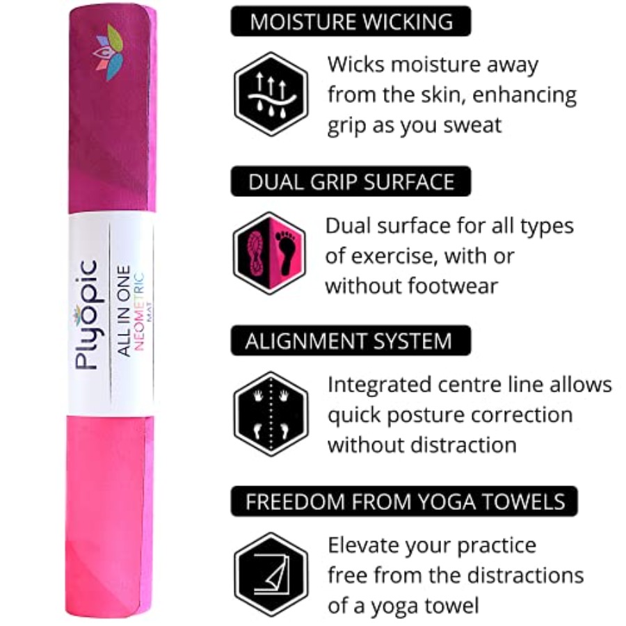 All In One Yoga Mat with Luxur - Pilates Yoga Combo のレビューと価格