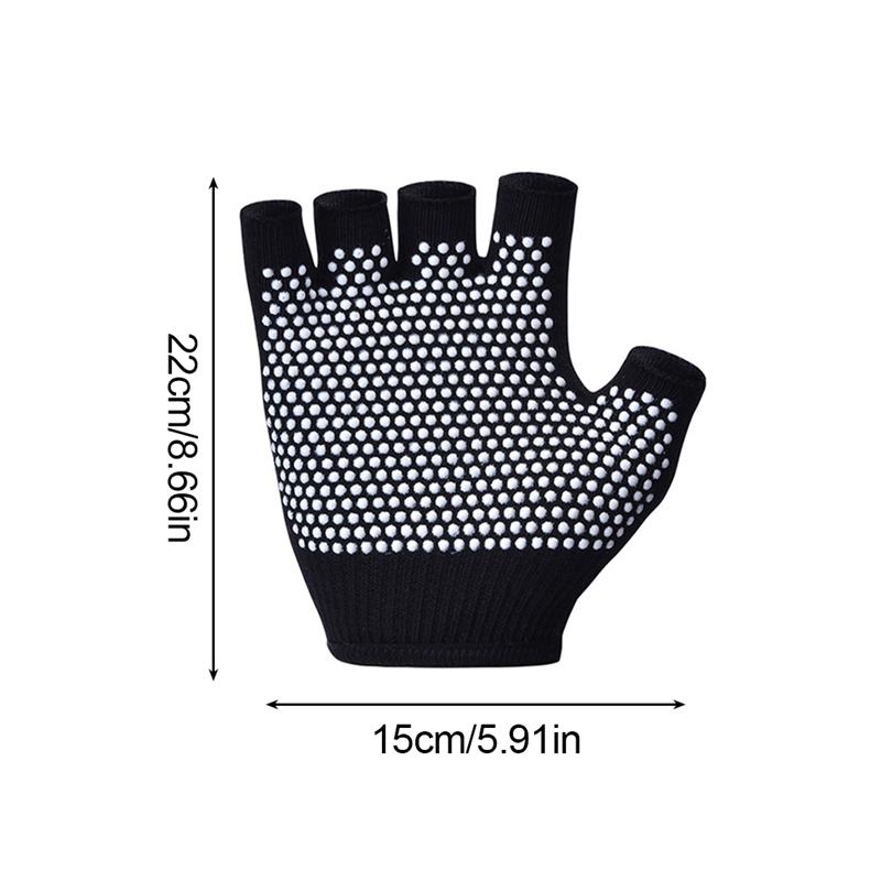 1Pair Half Finger Anti-Slip Yo - Pilates Yoga Aerial のレビューと価格
