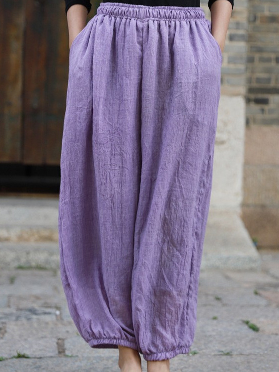 Cotton Linen Yoga Pants Women' - Pilates Yoga Taichi のレビューと価格