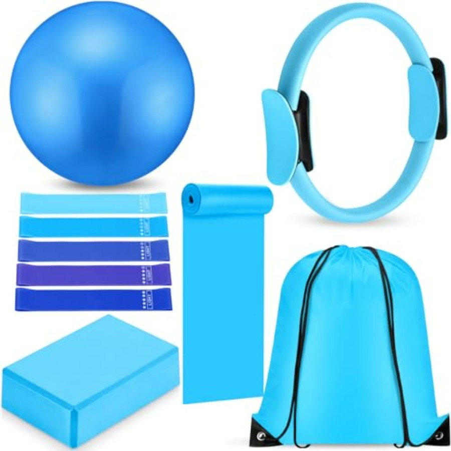 10 Pcs Pilates Ring Blocks Set - Pilates Yoga Ball Workout のレビューと価格