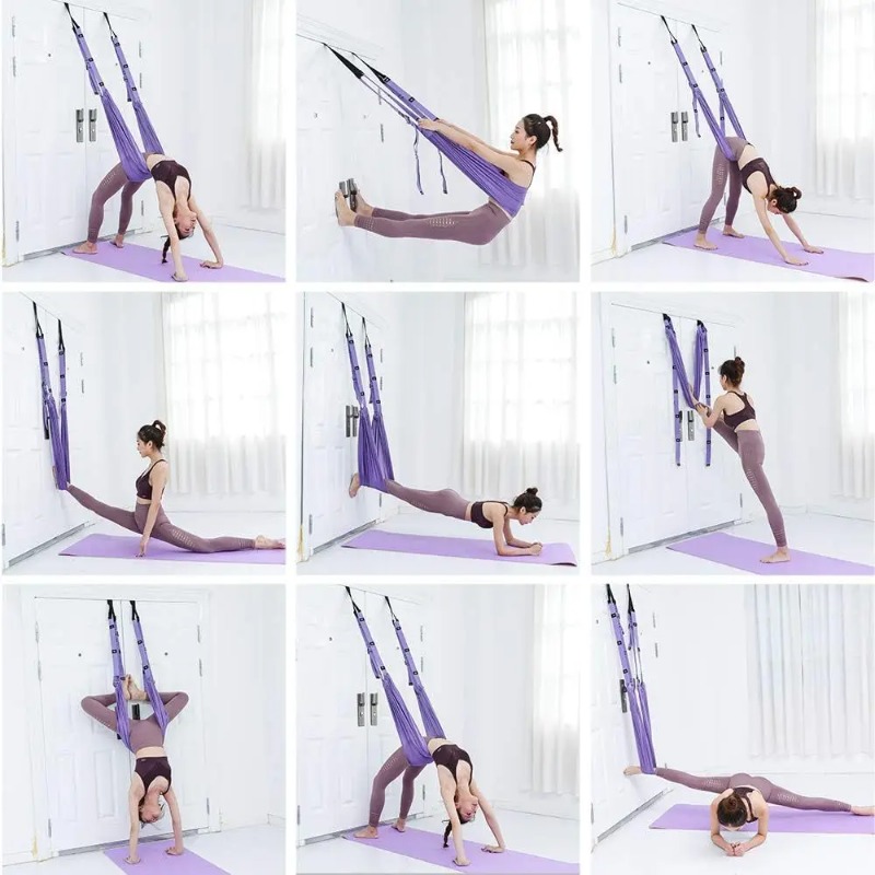 Adjustable Aerial Yoga Hammock - Pilates Yoga Aerial のレビューと価格