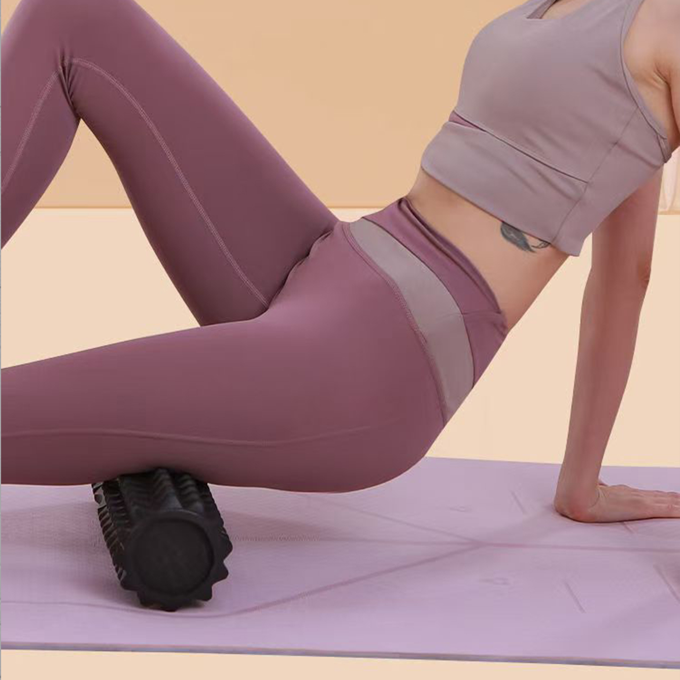 Yoga Foam Roller Set Muscle Ma - Pilates Yoga Block Exercises のレビューと価格