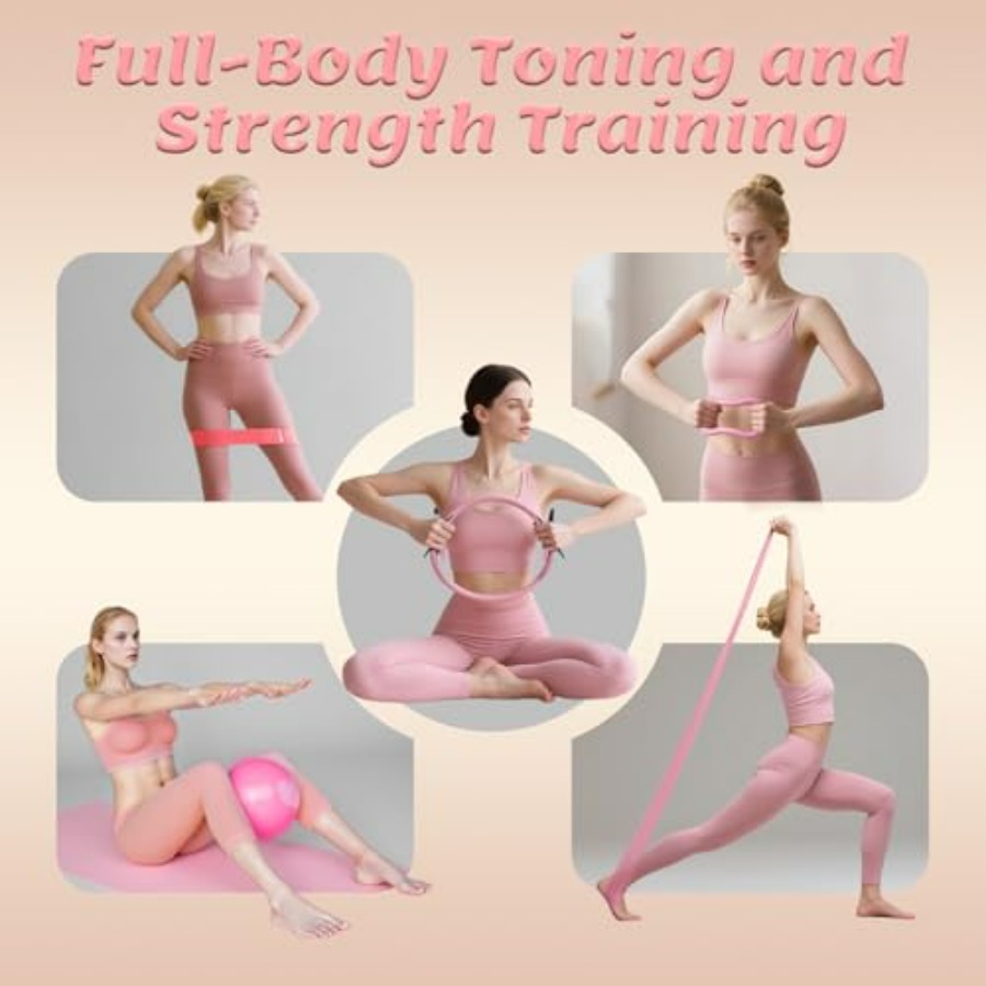 Pilates Equipment Kit for Wome - Pilates Yoga Ball Workout のレビューと価格