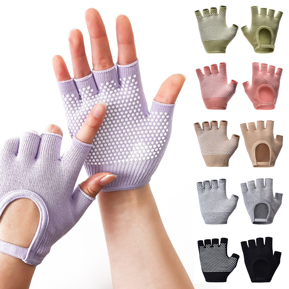 1Pair Half Finger Yoga Antisli - Pilates Yoga Aerial のレビューと価格