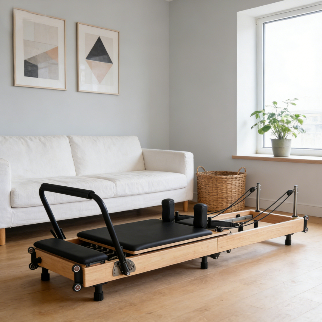 Space-Saving Foldable Oak Pila - Pilates & Yoga Unleashed Studio Tuckahoe のレビューと価格