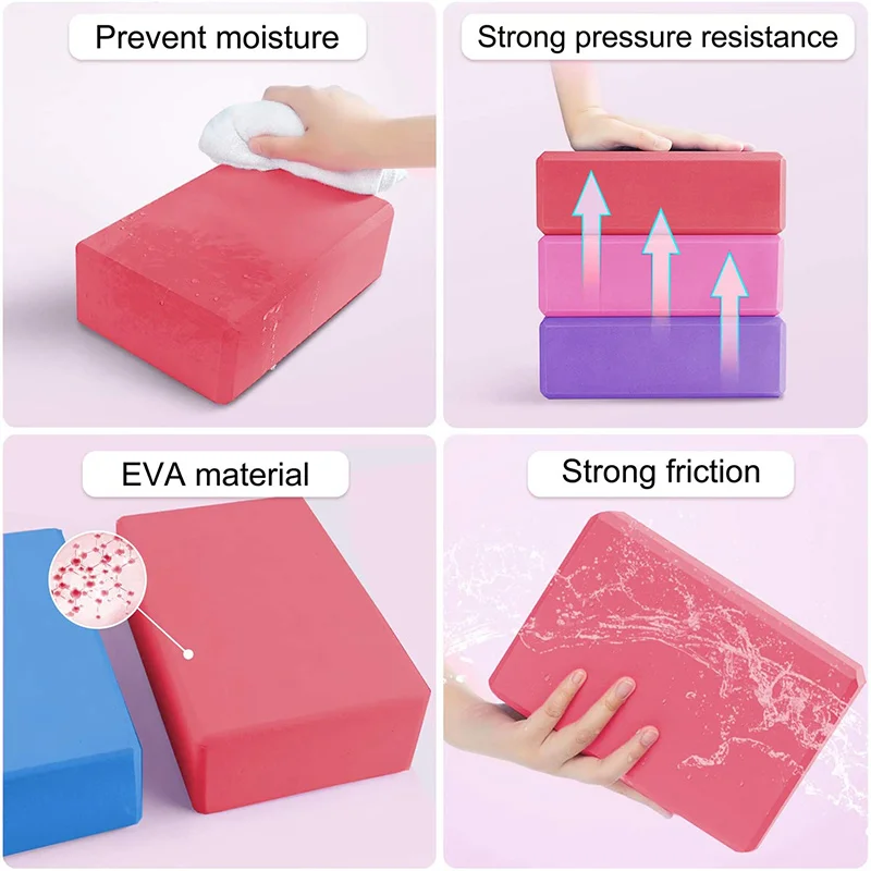 Yoga Building Blocks Cubes Pil - Pilates Yoga Block Exercises のレビューと価格