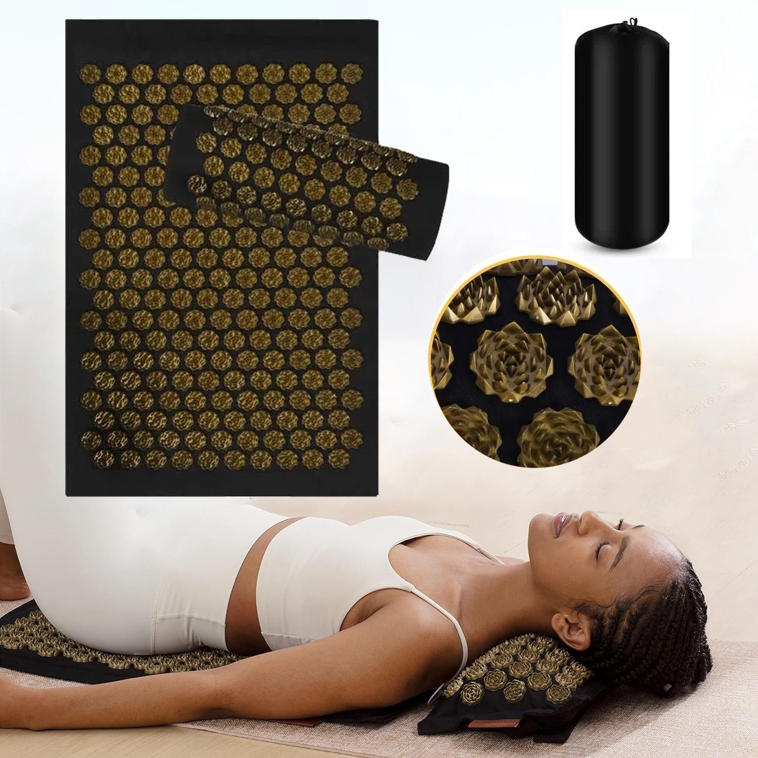 Shiatsu Acupressure Mats Kuzne - Pilates Yoga Combo のレビューと価格