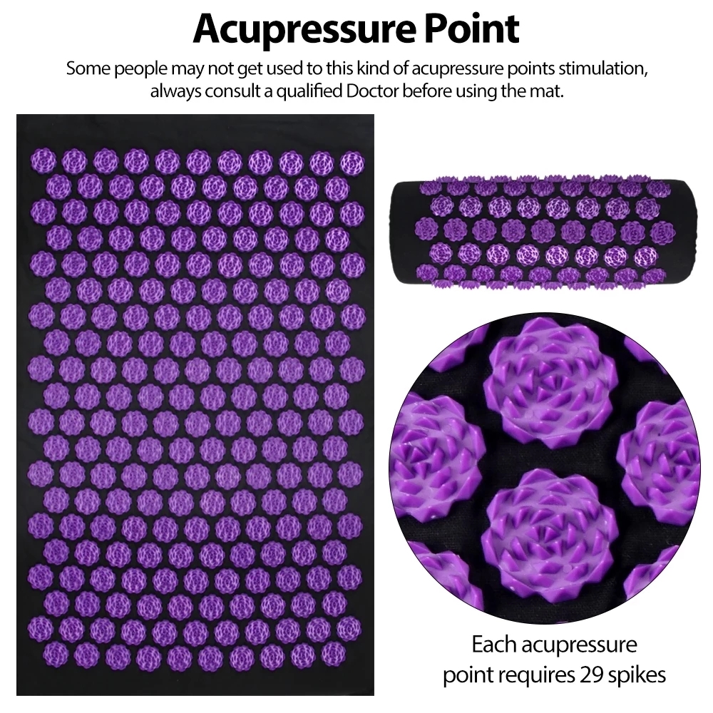 Shiatsu Acupressure Mats Kuzne - Pilates Yoga Combo のレビューと価格